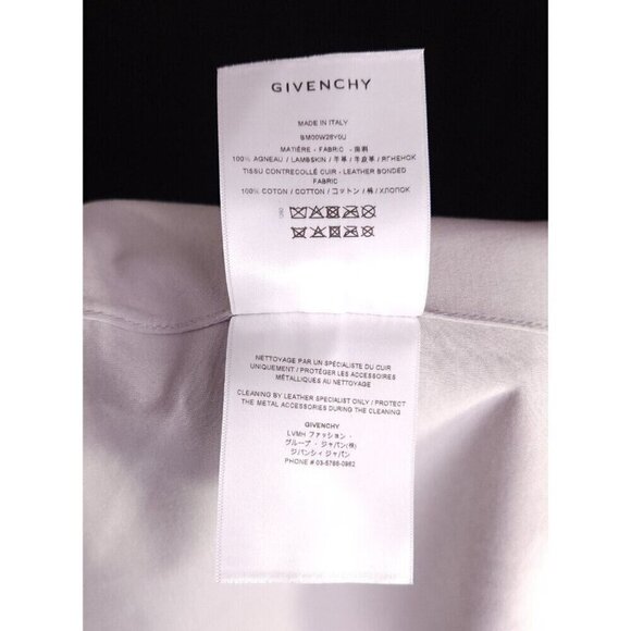 Givenchy Lambskin Leather Hoodie in Gray Size 50 US 40 M New $3985 - Picture 15 of 15